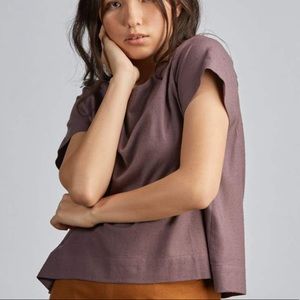 Jamie and the Jones Raw Silk Top in Amethyst